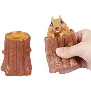 Pack Of 2 Cute Squirrel Cup Pen Holder Fidget Toys